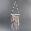 Cotton Cord Macrame Woven Wall Hanging HJEW-C010-02-2