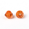 Faceted Bicone Imitation Crystallized Crystal Glass Beads X-G22QS112-2