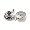 Coffee Cup Tibetan Style Alloy Pendants X-TIBEP-A13415-AS-NR-2