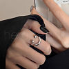 Alloy Smiling Face Finger Rings FS-WG53BEF-01-2