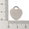 Non-Tarnish 304 Stainless Steel Pendants STAS-G318-10P-3