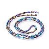 Electroplate Glass Beads Strands EGLA-L015-FP-A02-3