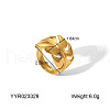 Stainless Steel Cuff Rings for Women CO9046-2-2