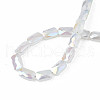Electroplate Glass Beads Strands EGLA-N002-25-E02-4