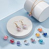 Unicraftale 56Pcs 14 Colors Glass Round Pendants GLAA-UN0001-17-2
