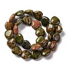 Natural Unakite Beads Strands G-I372-A05-02-5