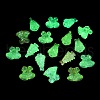 Christmas Theme Luminous Transparent Acrylic Beads LACR-U001-05-3