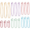 6Pcs 6 Style Spray Painted Aluminum Locking Stitch Marker AJEW-WH0419-51-1