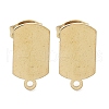 Oval Rectangle Ion Plating(IP) 304 Stainless Steel Stud Earring Findings STAS-I206-123G-1