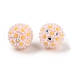 Handmade Luminous Polymer Clay Rhinestone Fancy Beads CLAY-H003-04B-3