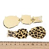 Alloy acrylic Dangle Stud Earrings EJEW-M075-01G-02-3
