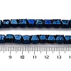 Electroplated Natural Lava Rock Beads Strands G-A256-D01-01C-4