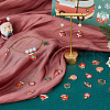 SUPERFINDINGS 36Pcs 9 Styles Christmas Theme Alloy Enamel Pendants FIND-FH0010-15-5