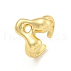 Brass Letter Open Cuff Rings for Women RJEW-G313-01A-G-1