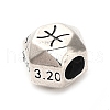 S925 Sterling Silver Beads STER-K183-03AS-12-2