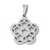 304 Stainless Steel Pendants STAS-S162-15P-1