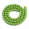 Opaque Glass Beads Strands GLAA-T032-P6mm-MD06-3