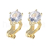 Brass Clip-on Earring Findings for Women EJEW-V002-04G-02-1