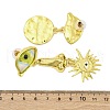Alloy & Resin Dangle Stud Earrings EJEW-M075-03G-3