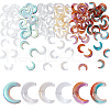 AHADERMAKER 120Pcs 6 Colors Transparent Glass Beads FIND-GA0004-17-1