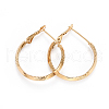 304 Stainless Steel Hoop Earrings EJEW-L232-011G-1