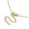 Brass Micro Pave Cubic Zirconia Pendant Necklaces NJEW-C039-07KCG-4