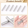 AHADERMAKER 200Pcs 304 Stainless Steel Steel Dowel Pin STAS-GA0001-50-3