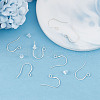 Beebeecraft 5 Pairs 925 Sterling Silver Earring Hooks STER-BBC0006-49S-4