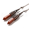 Natural Red Jasper Dowsing Pendulum Big Pendants G-H285-06R-18-1