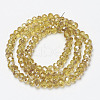 Electroplate Glass Beads Strands EGLA-A034-T2mm-K17-2