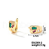 Copper & Zircon Hoop Earrings With Vintage French style and Fashionable Versatility KR9282-2-1