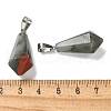 Natural African Bloodstone Pointed Pendants G-B127-15P-05-3