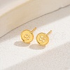 Fashionable Brass Stud Earrings YN8845-10-1