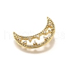 Brass Micro Pave Cubic Zirconia Pendants KK-K4001-25G-2