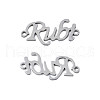 Non-Tarnish 304 Stainless Steel Connector Charms STAS-N095-118-2