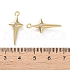 Rack Plating Alloy Rhinestoneand Pendants FIND-M038-17G-4
