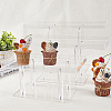 3 Sizes Rectangle Acrylic Cake Display Stands ODIS-WH0329-59-3