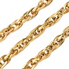 Ion Plating(IP) 304 Stainless Steel Rope Chains CHS-H025-16G-1