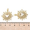 Brass Micro Pave Cubic Zirconia Pendants KK-U070-27G-3