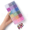1350Pcs 18 Style Spray Painted ABS Plastic Imitation Pearl Beads OACR-YW0001-35A-3