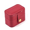 Imitation Leather Ring Organizer Storage Cases CON-G023-11B-1