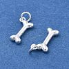 925 Sterling Silver Dog Bone Charms STER-D302-14S-2
