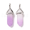 Natural White Jade Pointed Pendants G-K329-29P-3