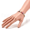 Handmade Polymer Clay Heishi Beads Stretch Bracelet BJEW-JB07306-3