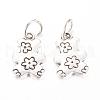 Tibetan Style Alloy Pendants PALLOY-S091-13AS-1