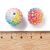 Rainbow AB Resin Rhinestone Beads OACR-D307-06-3
