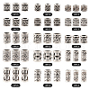 150Pcs 15 Styles Tibetan Style Alloy European Beads FIND-TA0002-68-4
