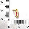 Brass Pave Cubic Zirconia Charms KK-F894-13G-4