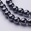 Non-Magnetic Synthetic Hematite Beads Strands X-G-H1623-10mm-1-1