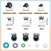   18 Sets Craft Resin Doll Eyes DOLL-PH0001-34-2